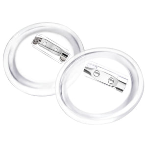 vidaXL Pin Button Set 100 pcs Acrylic 37 mm