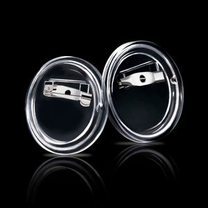 vidaXL Pin Button Set 100 pcs Acrylic 25 mm