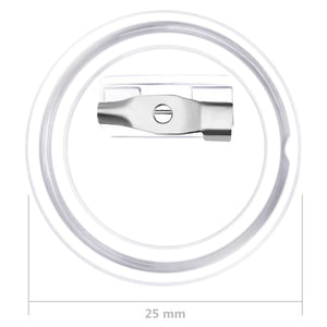 vidaXL Pin Button Set 100 pcs Acrylic 25 mm