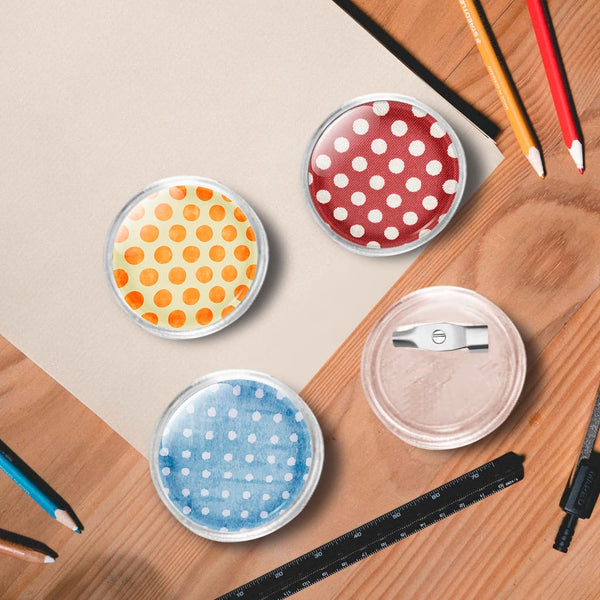 vidaXL Pin Button Set 100 pcs Acrylic 25 mm