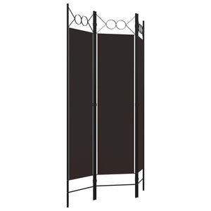 vidaXL 3-Panel Room Divider Brown 120 x 180 cm