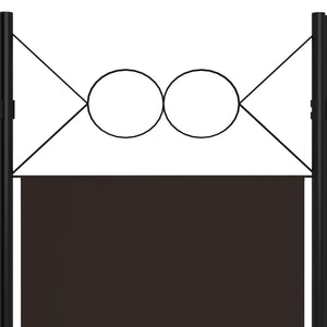 vidaXL 3-Panel Room Divider Brown 120 x 180 cm