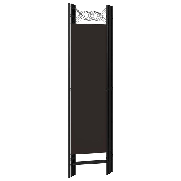 vidaXL 4-Panel Room Divider Brown 160 x 180 cm