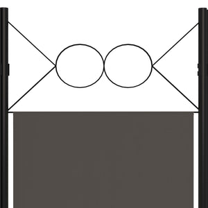 vidaXL 6-Panel Room Divider Anthracite 240 x 180 cm