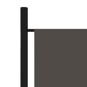 vidaXL 5-Panel Room Divider Anthracite 250x180 cm
