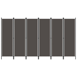 vidaXL 6-Panel Room Divider Anthracite 300x180 cm