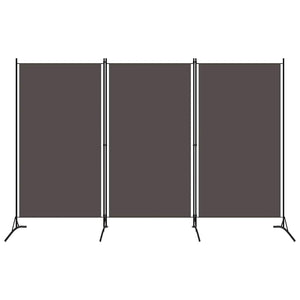 vidaXL 3-Panel Room Divider Anthracite 260x180 cm