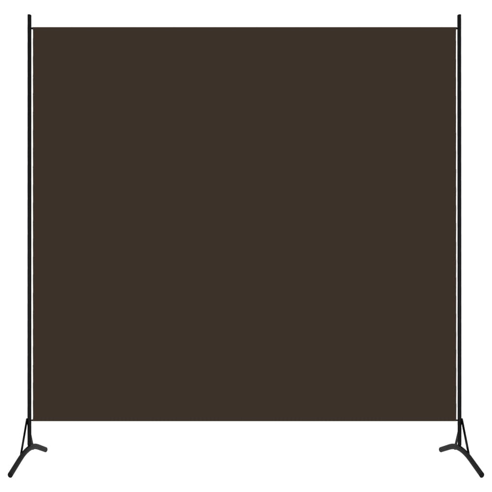 vidaXL Room Divider Brown 175x180 cm Fabric