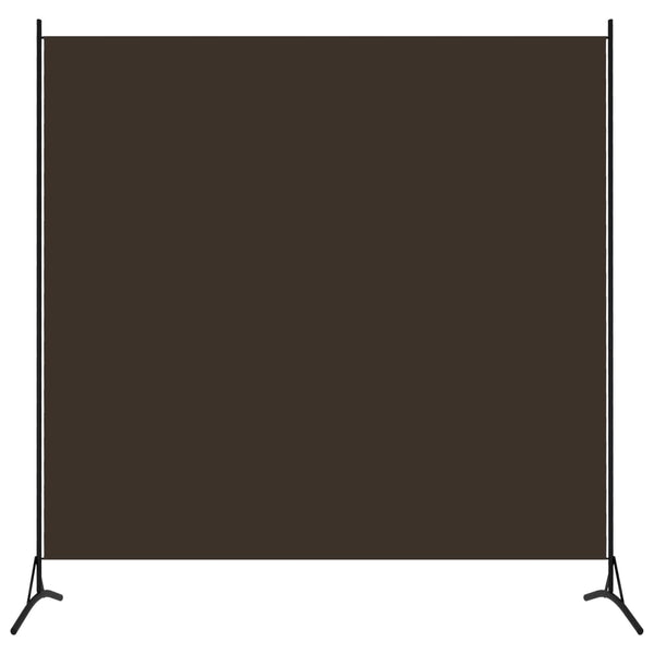 vidaXL Room Divider Brown 175x180 cm Fabric