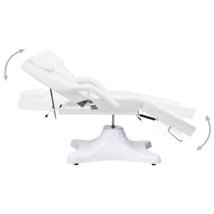 vidaXL Massage Table White 180x62x(86.5-118) cm