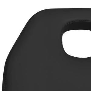 vidaXL Massage Table Black 180x62x(86.5-118) cm