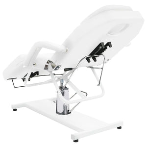 vidaXL Massage Table White 180x62x(87-112) cm