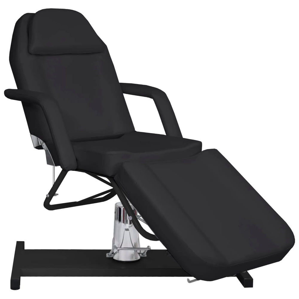vidaXL Massage Table Black 180x62x(87-112) cm
