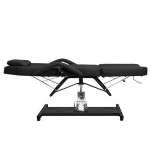 vidaXL Massage Table Black 180x62x(87-112) cm