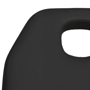 vidaXL Massage Table Black 180x62x(87-112) cm
