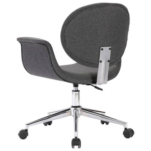 vidaXL Swivel Dining Chairs 4 pcs Grey Fabric