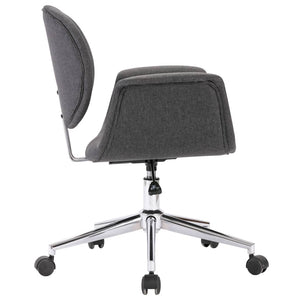 vidaXL Swivel Dining Chairs 6 pcs Grey Fabric