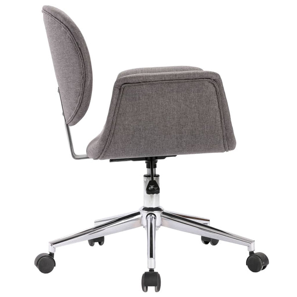vidaXL Swivel Dining Chairs 2 pcs Grey Fabric