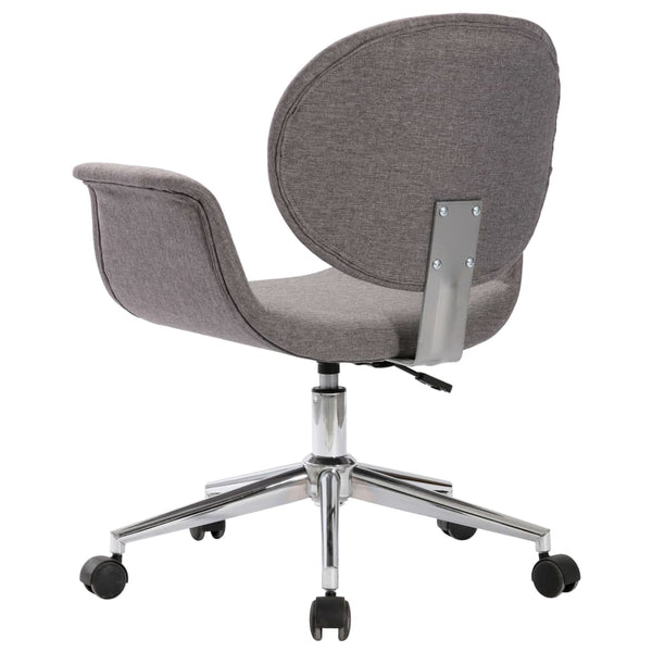 vidaXL Swivel Dining Chairs 6 pcs Grey Fabric