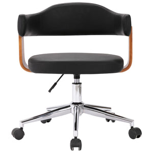 vidaXL Dining Chairs 4 pcs. Swivel Bentwood and Faux Leather