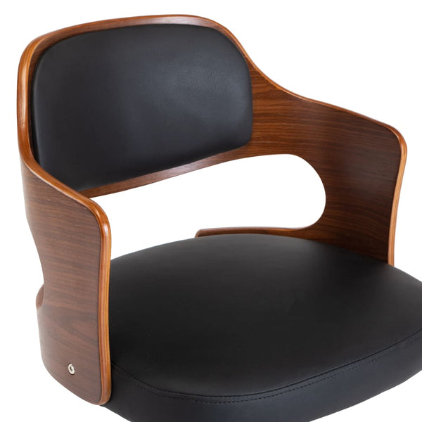 vidaXL Dining Chairs 4 pcs. Swivel Bentwood and Faux Leather