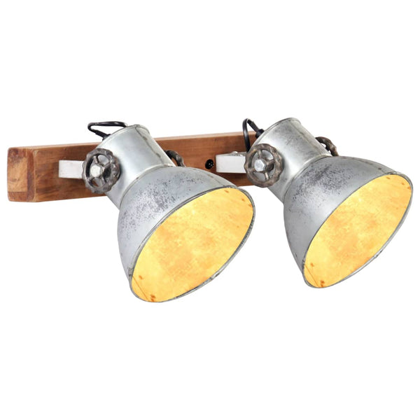 Wandlampe Industriestil Silber 45x25 cm E27