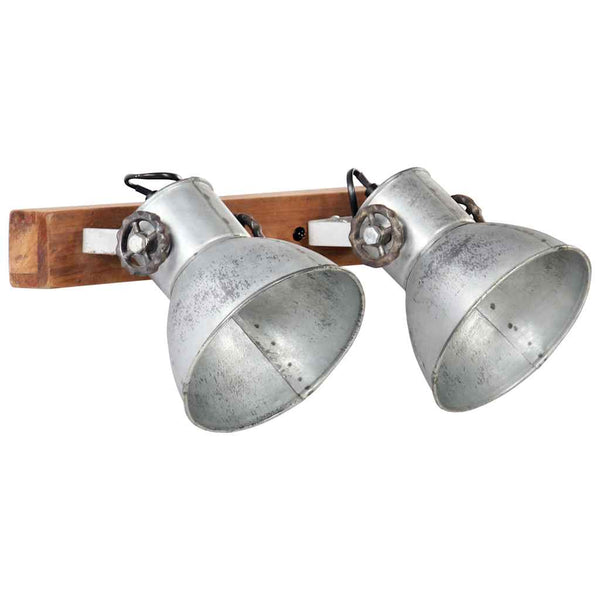 Wandlampe Industriestil Silber 45x25 cm E27