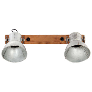 Wandlampe Industriestil Silber 45x25 cm E27