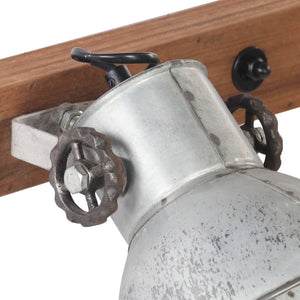 Wandlampe Industriestil Silber 45x25 cm E27
