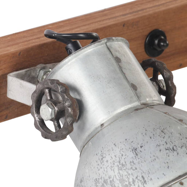 Wandlampe Industriestil Silber 45x25 cm E27