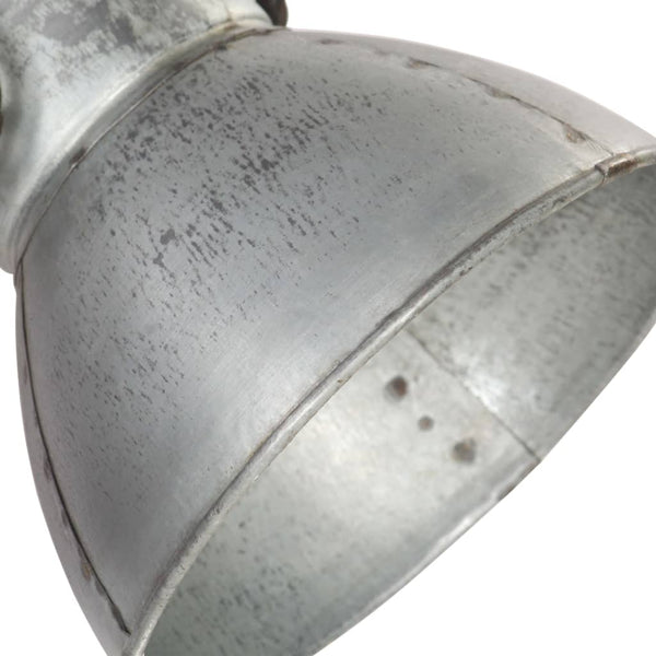 Wandlampe Industriestil Silber 45x25 cm E27