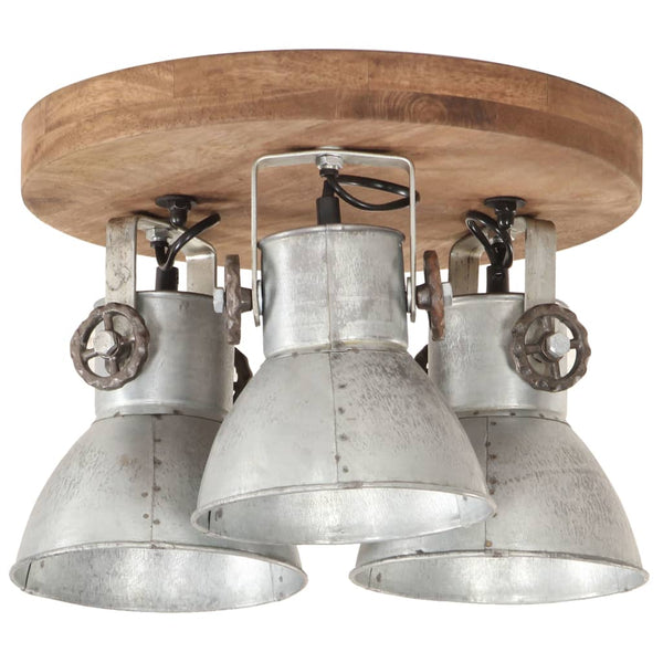 Industrie Deckenlampe Silber 42x27 cm E27