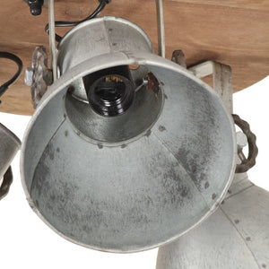 Industrie Deckenlampe Silber 42x27 cm E27