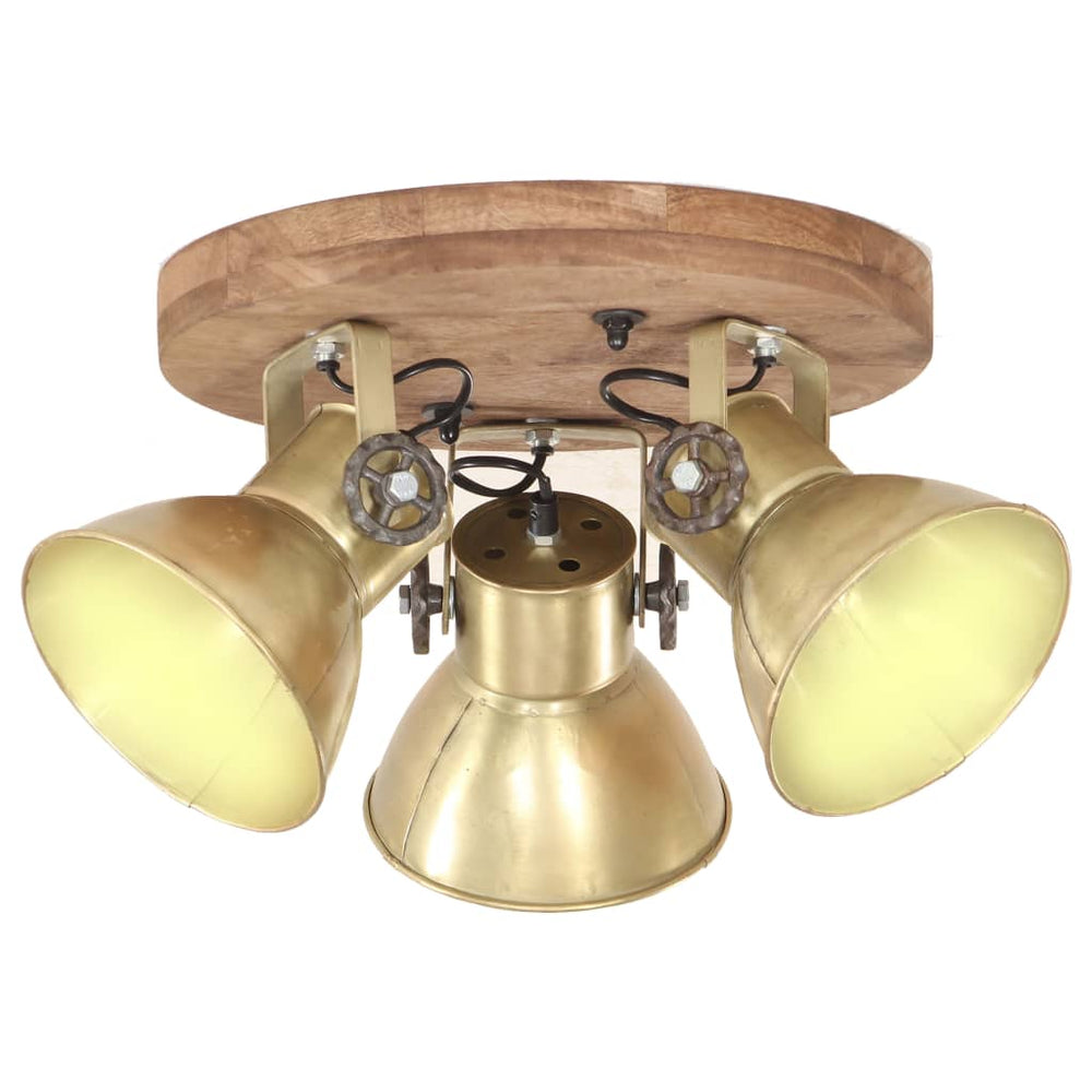 Industrie Deckenlampe Messing 42cm
