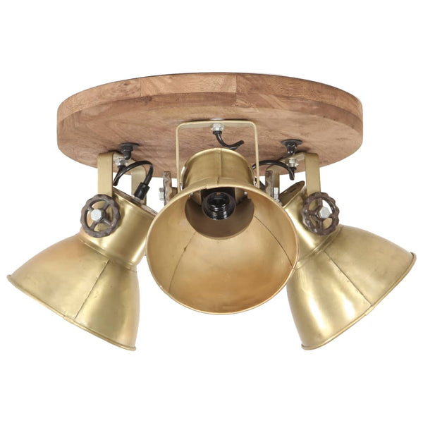 Industrie Deckenlampe Messing 42cm