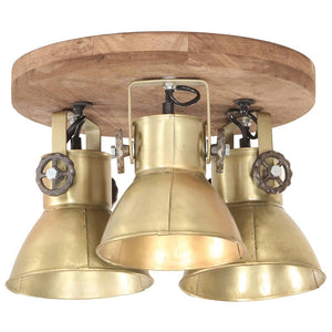 Industrie Deckenlampe Messing 42cm