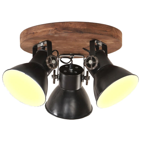 Industrielle Deckenlampe Schwarz E27