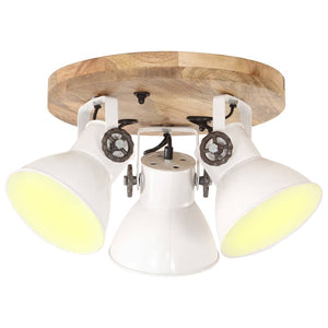 Industrielle Deckenlampe Weiß E27