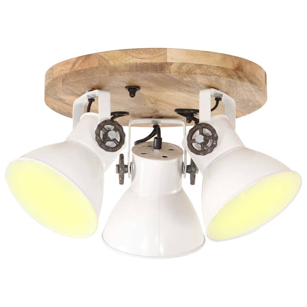 Industrielle Deckenlampe Weiß E27