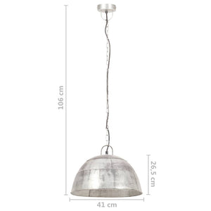 Vintage Hängelampe Silber 41cm E27