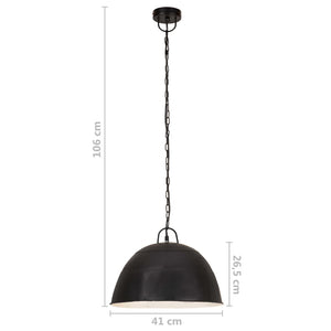 Vintage Hängelampe Schwarz 41cm E27