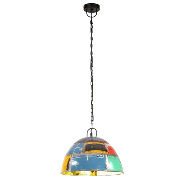 vidaXL Pendant Lamp Vintage Industrial Style 25 W Multicolor Round 41 cm E27