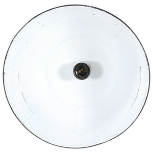 vidaXL Vintage Industrial Style Pendant Lamp 25 W Black Round 31 cm E27