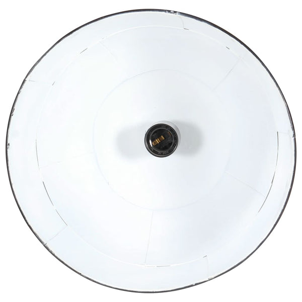 vidaXL Vintage Industrial Style Pendant Lamp 25 W Black Round 31 cm E27