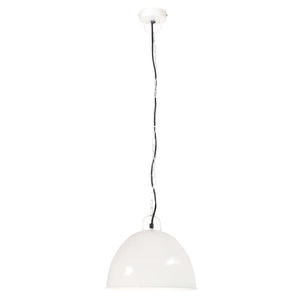 vidaXL Vintage Industrial Style Pendant Lamp 25 W White Round 31 cm E27