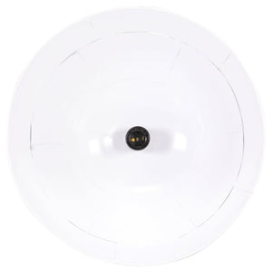 vidaXL Vintage Industrial Style Pendant Lamp 25 W White Round 31 cm E27