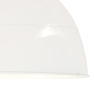 vidaXL Vintage Industrial Style Pendant Lamp 25 W White Round 31 cm E27