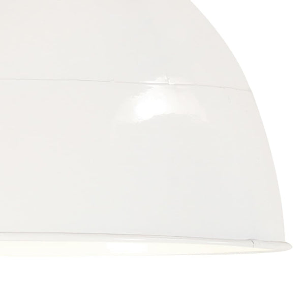 vidaXL Vintage Industrial Style Pendant Lamp 25 W White Round 31 cm E27