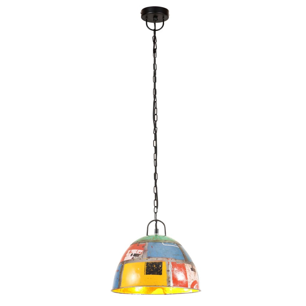 vidaXL Vintage Industrial Style Pendant Lamp 25 W Multicolor Round 31 cm E27