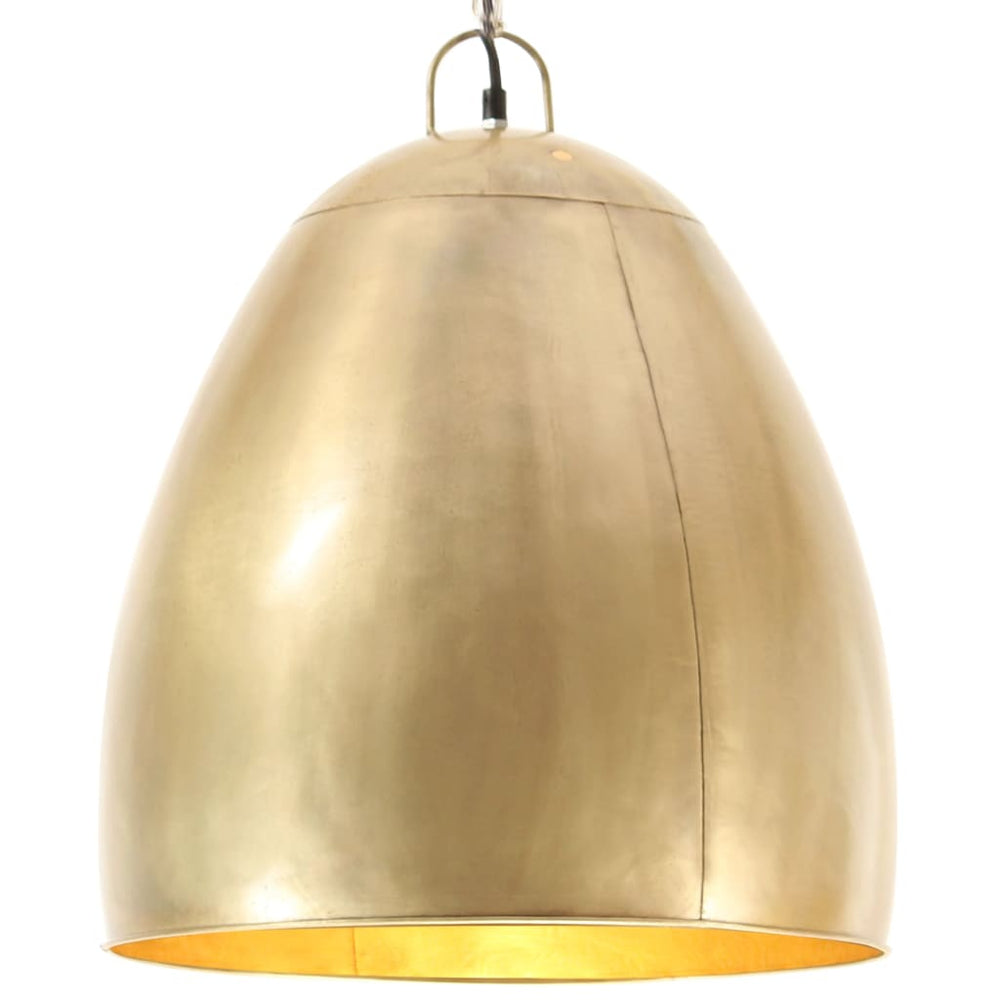 vidaXL Industrial Style Pendant Lamp 25 W Brass Round 42 cm E27